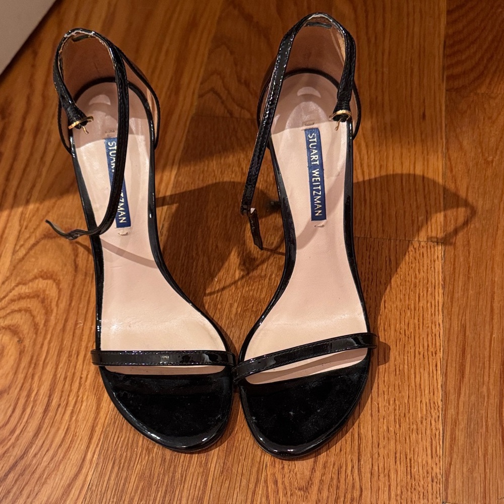 Stuart Weitzman Glossy Black Heels